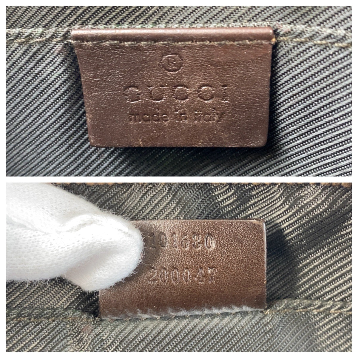 15424
GUCCI グッチ ブラウン シルバー金具 GGキャンバス / レザー 101680 ショルダーバッグ ポシェット  レディース