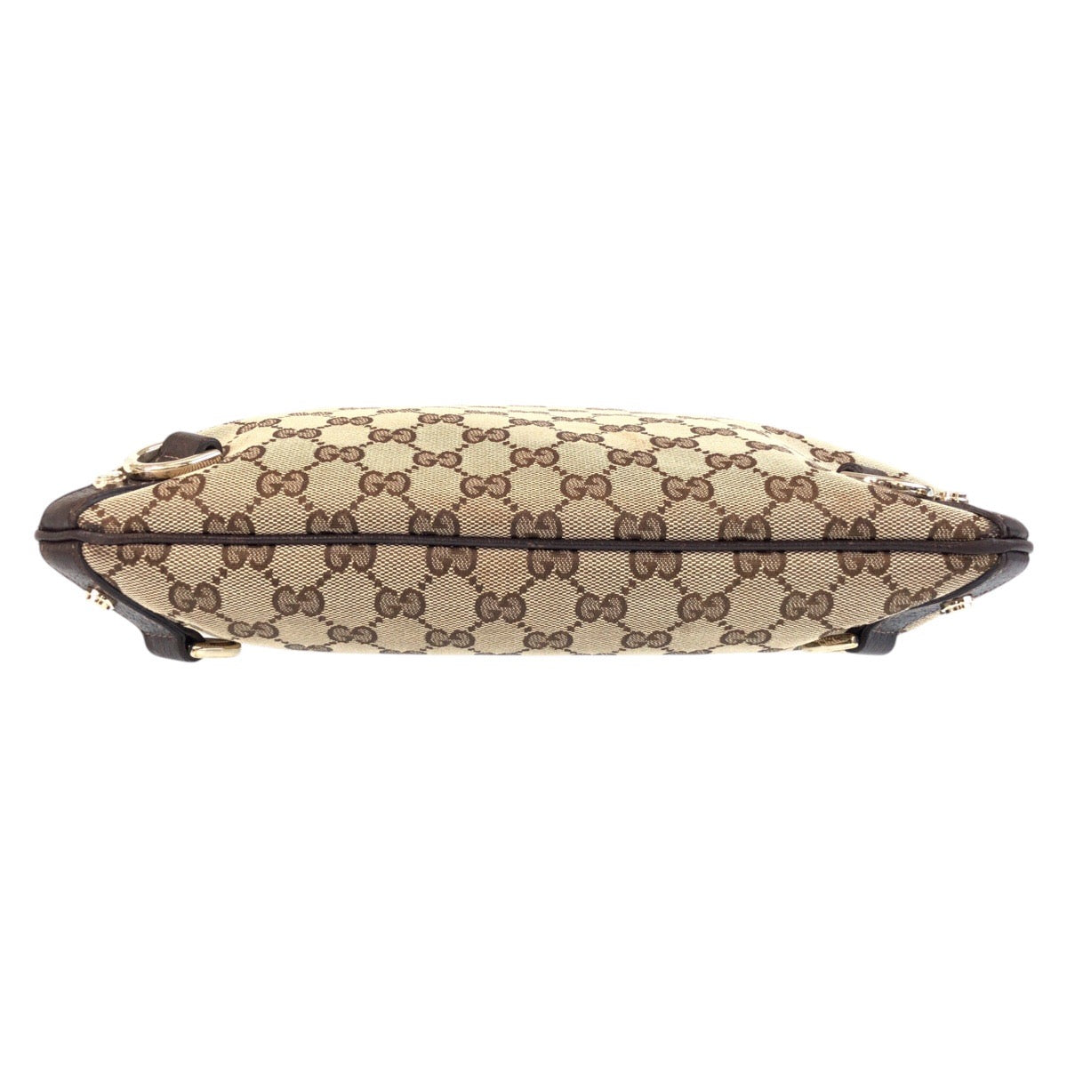 15426
GUCCI グッチ アビー ベージュ ブラウン ゴールド金具 GGキャンバス / レザー 131326 ショルダーバッグ メッセンジャーバッグ  レディース
