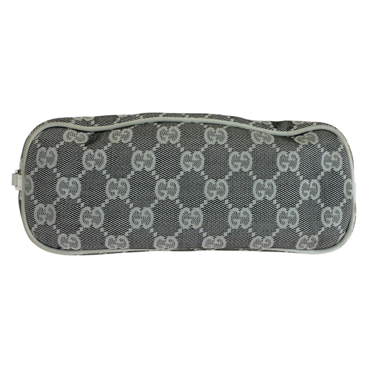 15430
GUCCI グッチ グレー ホワイト シルバー金具 GGキャンバス / レザー 391103 ハンドバッグ アクセサリーポーチ  レディース