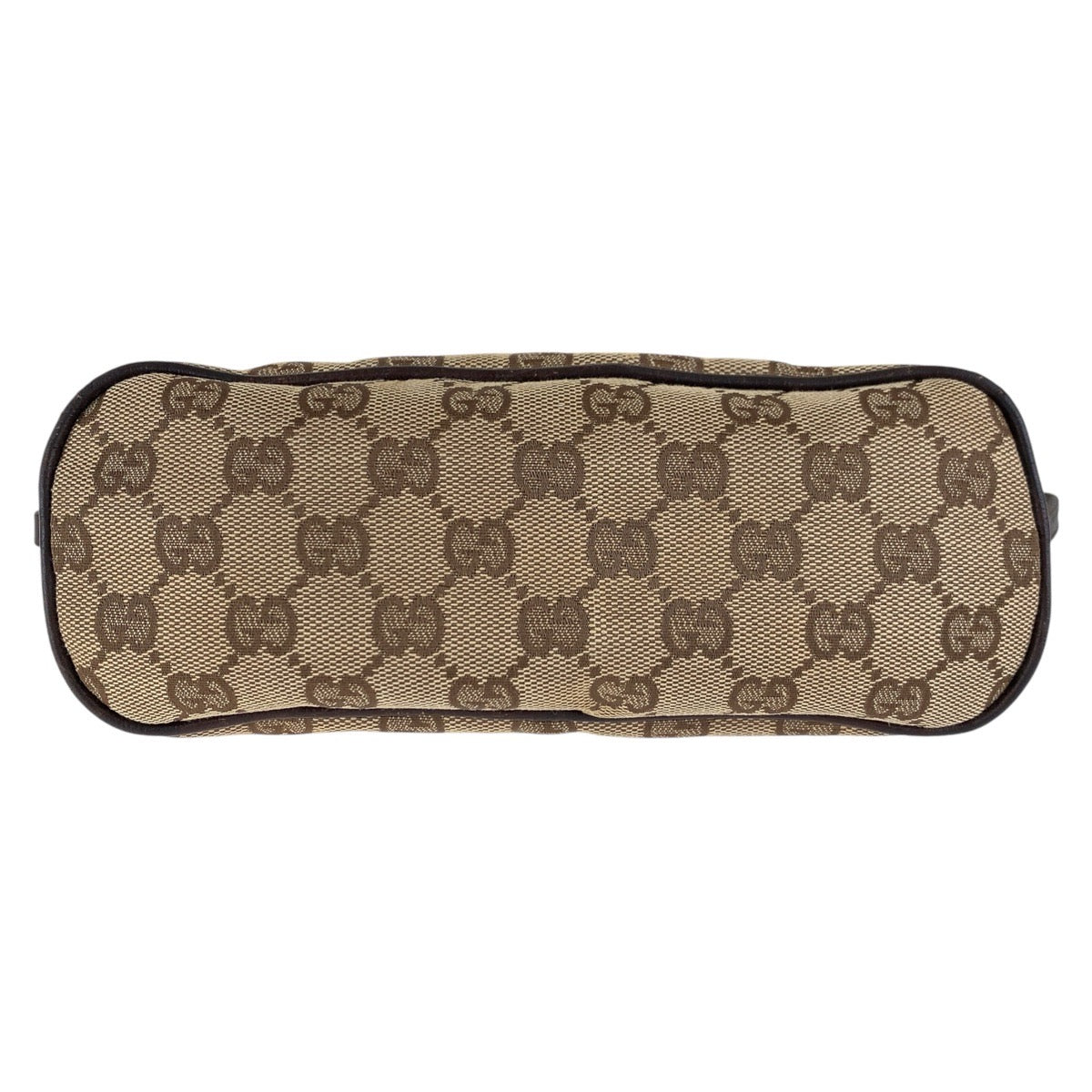 15434
GUCCI グッチ ブラウン シルバー金具 GGキャンバス / レザー 07198 ハンドバッグ アクセサリーポーチ  レディース