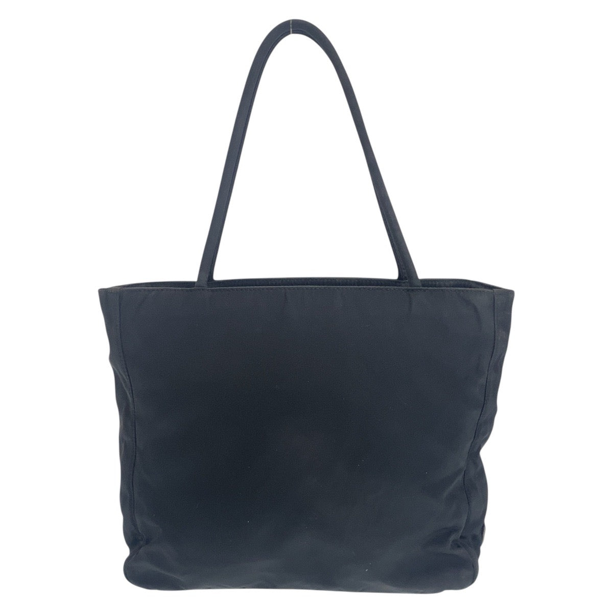 15436
PRADA プラダ テスート 三角ロゴプレート ブラック 黒 シルバー金具 ナイロン トートバッグ ハンドバッグ  レディース AB21