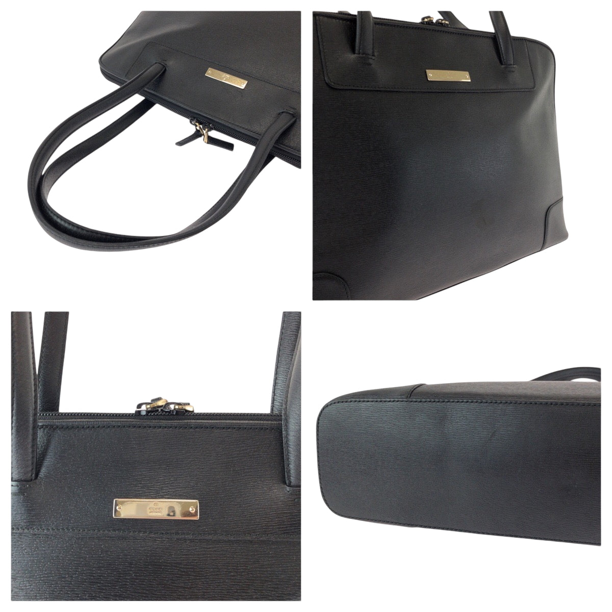15438
GUCCI グッチ ブラック シルバー金具 レザー 002 1122 ハンドバッグ ショルダーバッグ  レディース ABP18