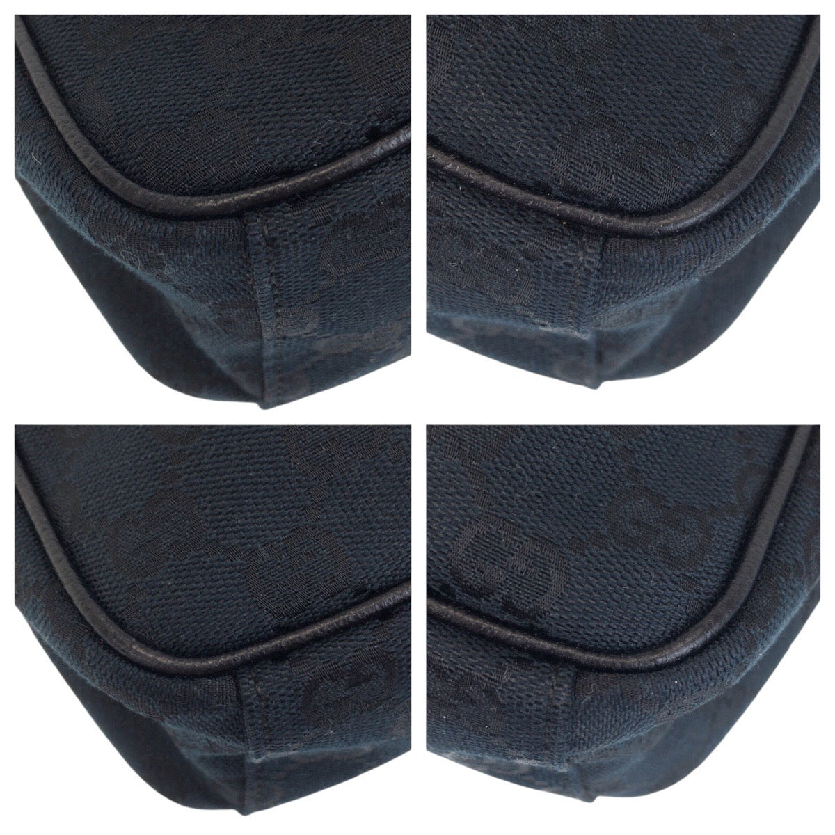 15442
GUCCI グッチ ブラック 黒 シルバー金具 GGキャンバス 122759 斜め掛け ショルダーバッグ 男女兼用  レディース A38