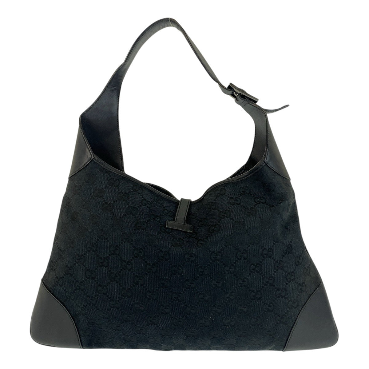 15443
GUCCI グッチ ブラック 黒 GGキャンバス / レザー 001 4075 ショルダーバッグ  レディース