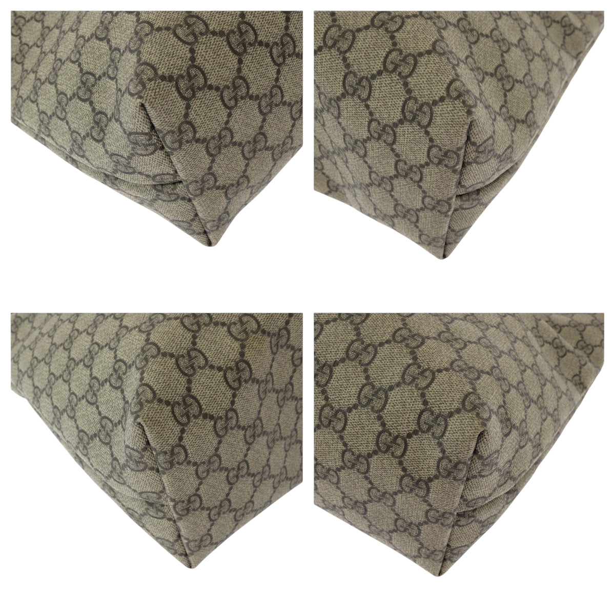 15444
GUCCI グッチ GGプラス ベージュ アイボリー シルバー金具 PVC 211137 トートバッグ ショルダーバッグ  レディース ABP