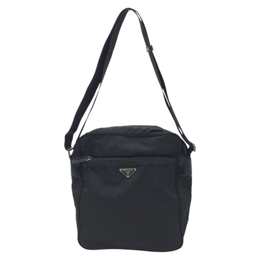 15447
PRADA プラダ テスート 三角ロゴ ブラック 黒 ナイロン ショルダーバッグ メッセンジャーバッグ 男女兼用  メンズ
