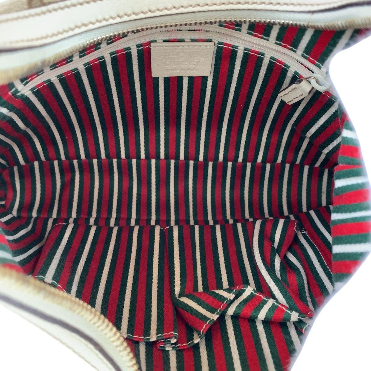 15449
GUCCI グッチ インターロッキング ホワイト ブラウン ゴールド金具 GGキャンバス / レザー 182489 ショルダーバッグ  レディース