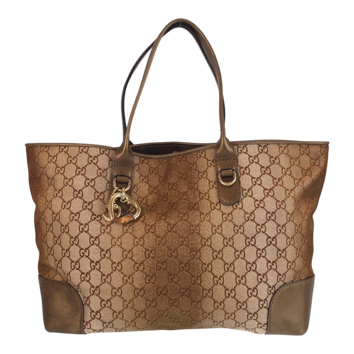 15451
GUCCI グッチ ブラウン ゴールド金具 GGキャンバス / レザー 269956 トートバッグ ショルダーバッグ レディース ABP45