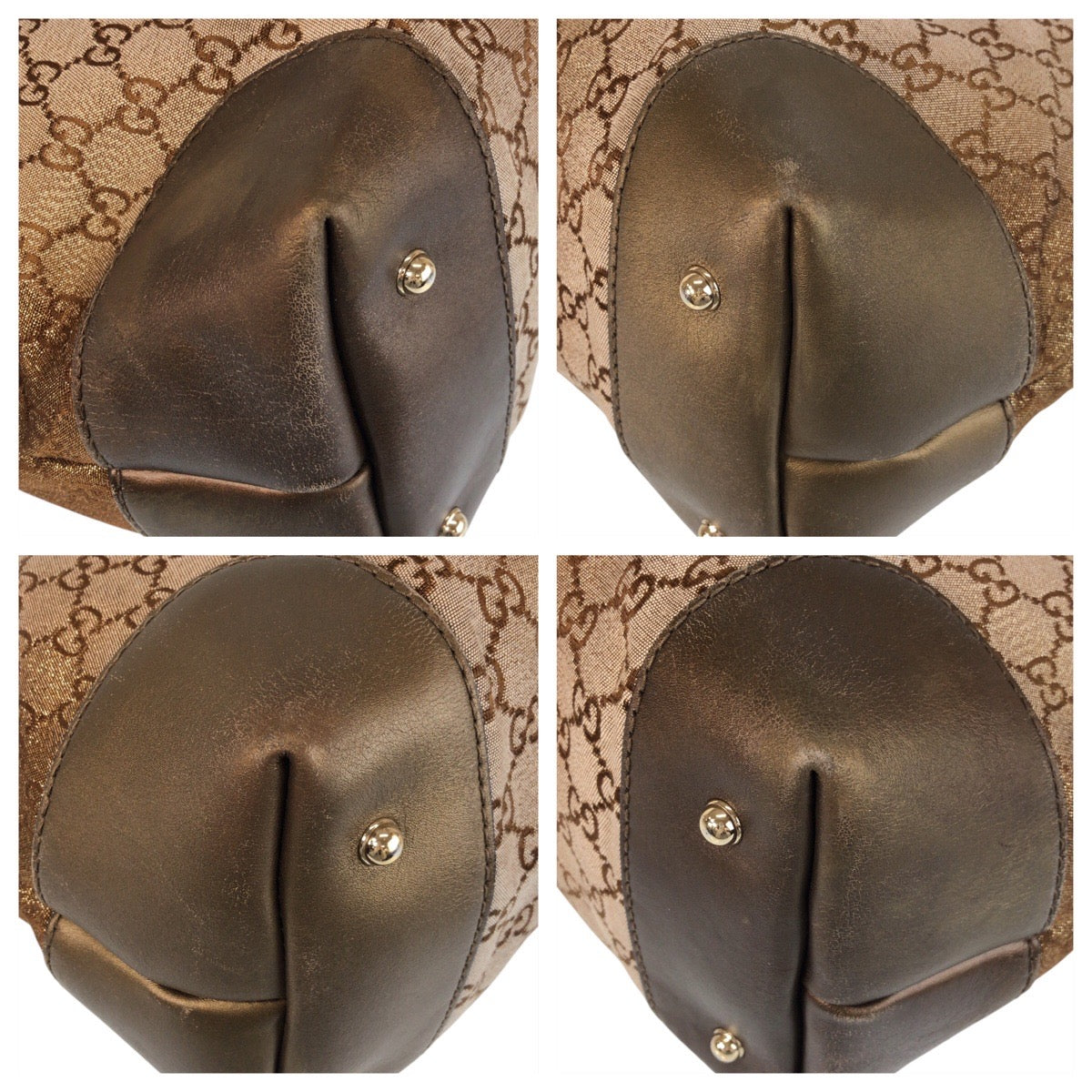 15451
GUCCI グッチ ブラウン ゴールド金具 GGキャンバス / レザー 269956 トートバッグ ショルダーバッグ  レディース ABP45