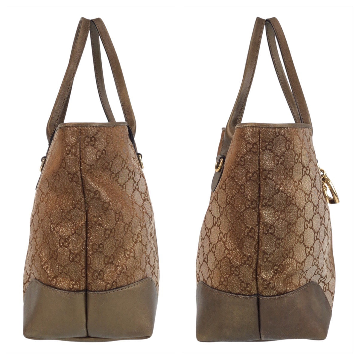 15451
GUCCI グッチ ブラウン ゴールド金具 GGキャンバス / レザー 269956 トートバッグ ショルダーバッグ  レディース ABP45