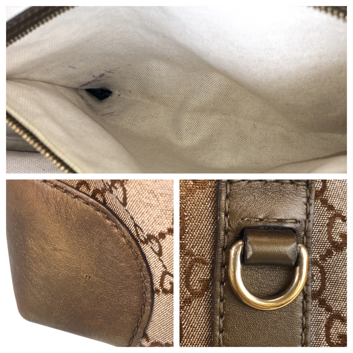 15451
GUCCI グッチ ブラウン ゴールド金具 GGキャンバス / レザー 269956 トートバッグ ショルダーバッグ  レディース ABP45