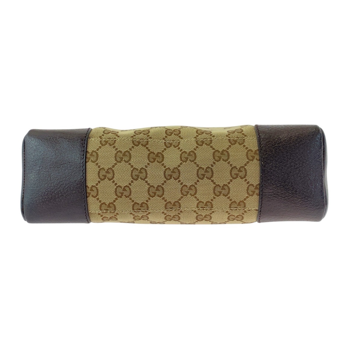 15453
GUCCI グッチ ベージュ ブラウン シルバー金具 GGキャンバス / レザー 114273 斜め掛け ショルダーバッグ  レディース A41