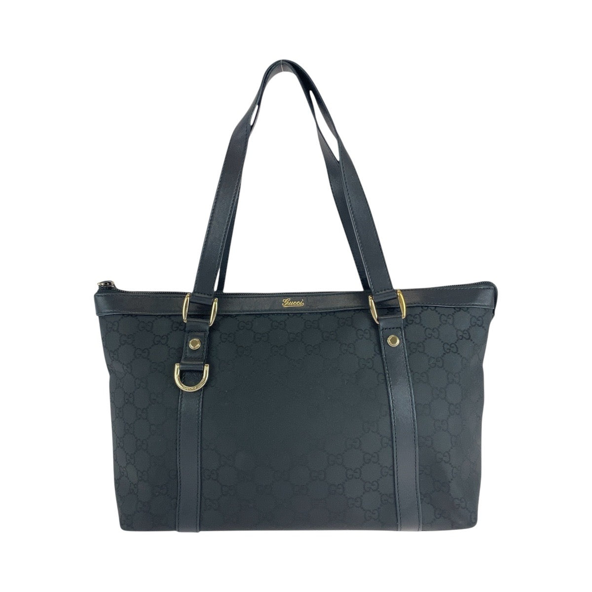 15458
GUCCI グッチ ブラック 黒 ゴールド金具 GGキャンバス / レザー 272399 トートバッグ ショルダーバッグ  レディース A46
