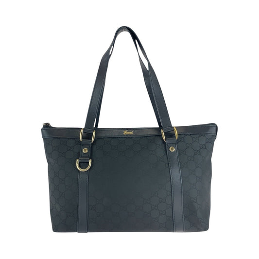 15458
GUCCI グッチ ブラック 黒 ゴールド金具 GGキャンバス / レザー 272399 トートバッグ ショルダーバッグ  レディース A46