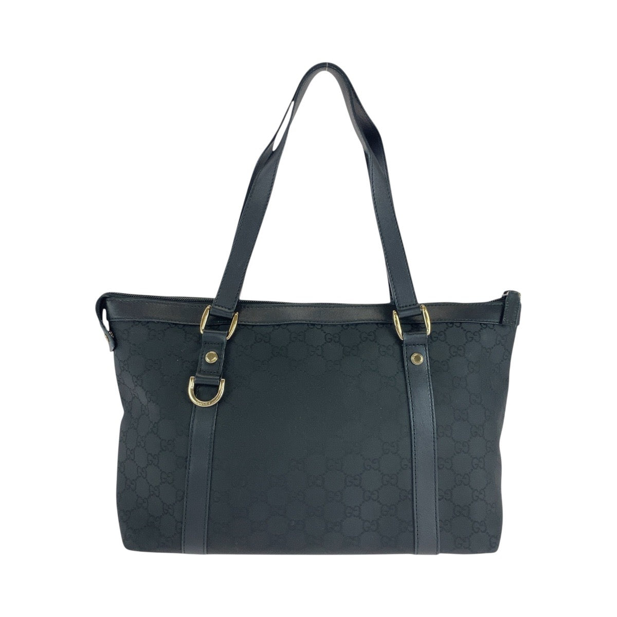 15458
GUCCI グッチ ブラック 黒 ゴールド金具 GGキャンバス / レザー 272399 トートバッグ ショルダーバッグ  レディース A46