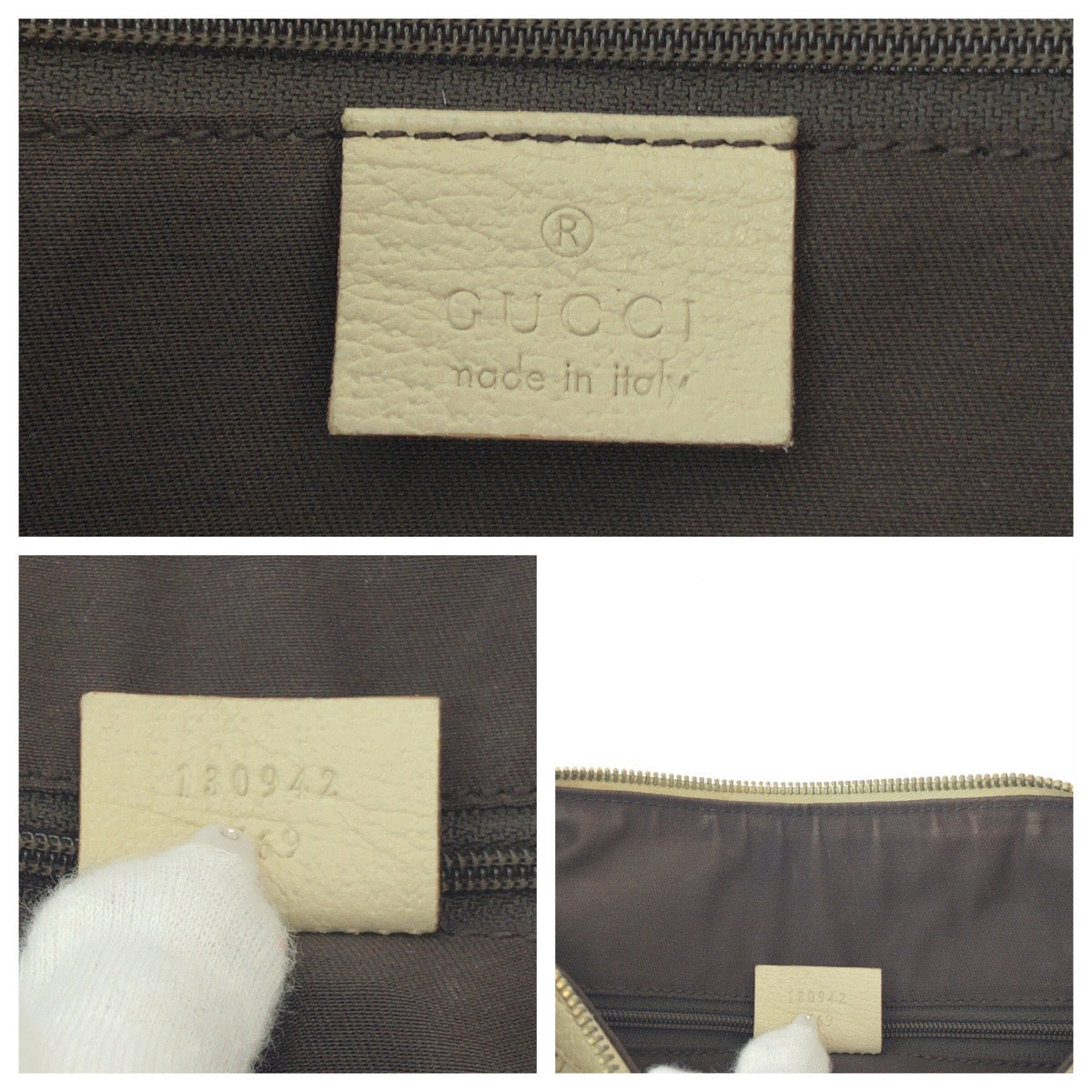 15459
GUCCI グッチ アビー ベージュ アイボリー ゴールド金具 GGキャンバス 130942 ハンドバッグ ミニボストンバッグ ショルダーバッグ  レディース