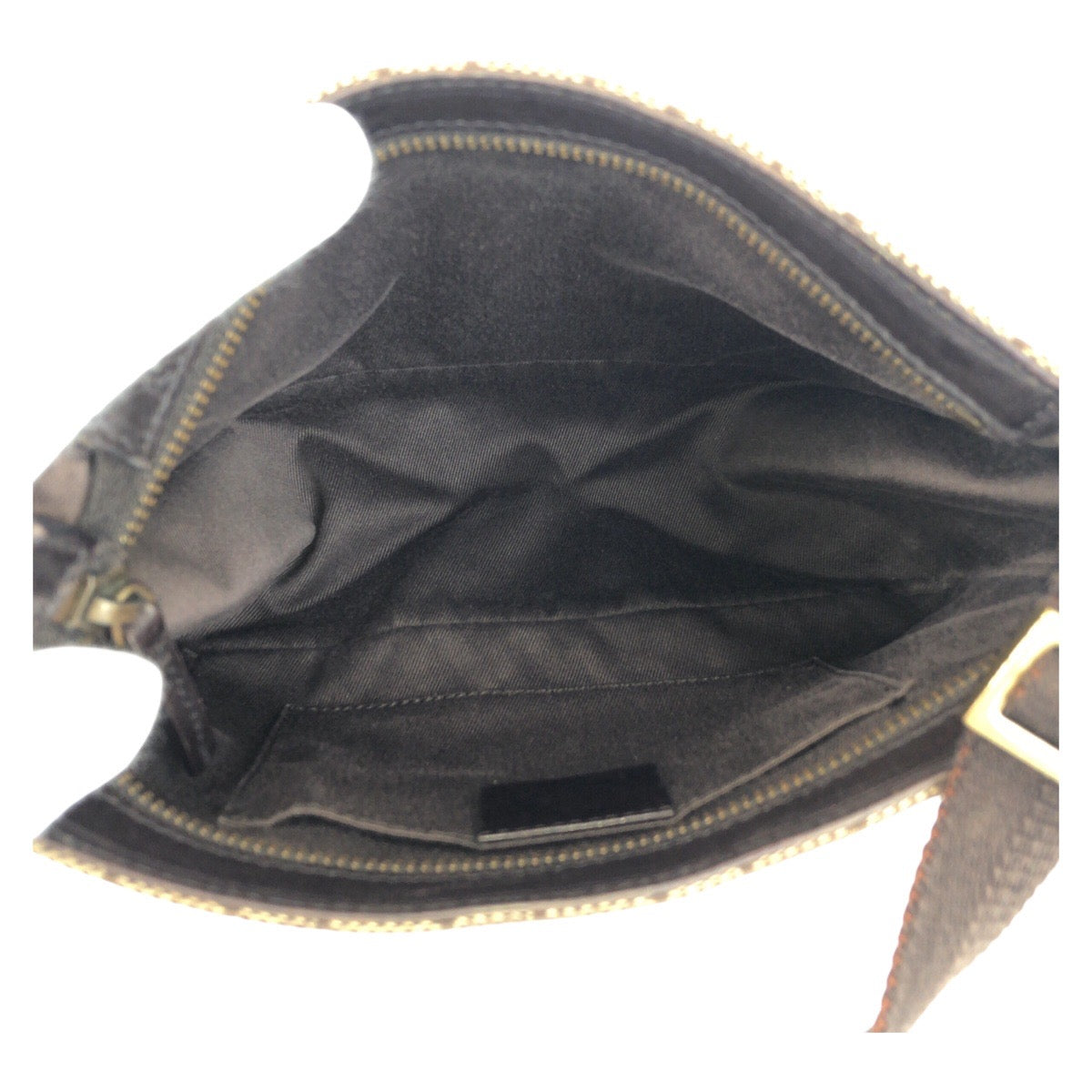 15460
GUCCI グッチ ブラウン ベージュ ゴールド金具 GGキャンバス 106644 ショルダーバッグ アクセサリーポーチ  レディース