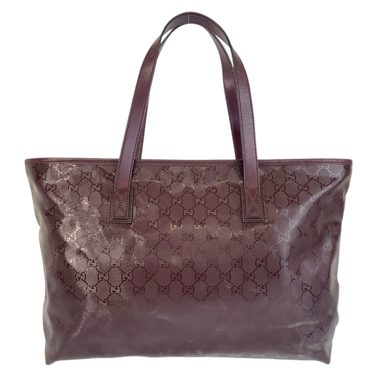 15464
GUCCI グッチ GGインプリメ パープル ワインレッド PVC 211137 トートバッグ ショルダーバッグ  レディース