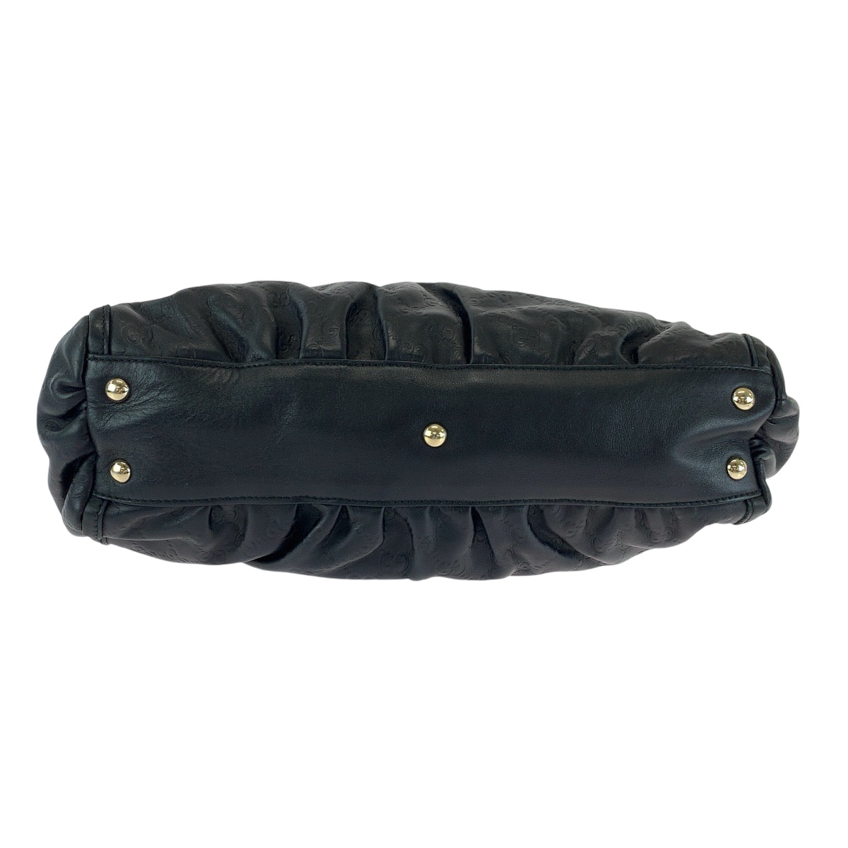 15465
GUCCI グッチ アビー ブラック シルバー金具 レザー 189831 トートバッグ ショルダーバッグ  レディース ABP48