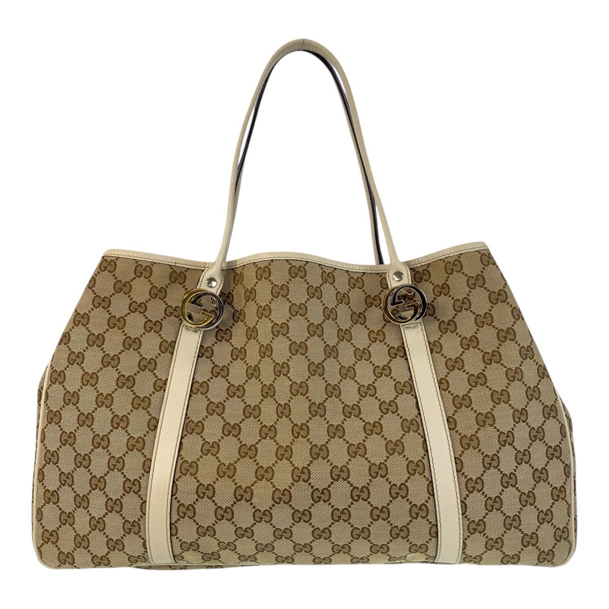 15474
GUCCI グッチ ベージュ GGキャンバス / レザー 232956 トートバッグ ショルダーバッグ  レディース ABP44