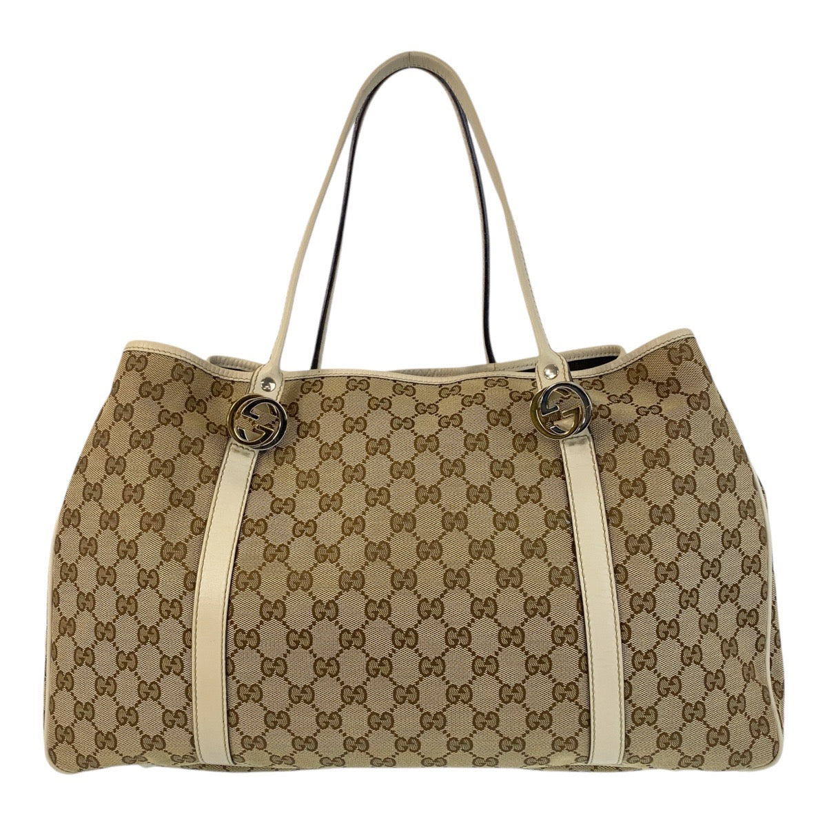 15474
GUCCI グッチ ベージュ GGキャンバス / レザー 232956 トートバッグ ショルダーバッグ  レディース ABP44
