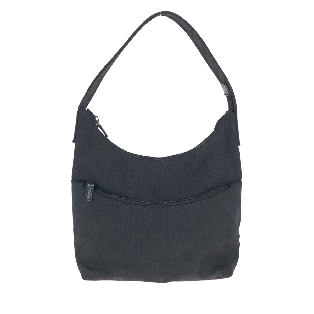 15477
GUCCI グッチ ブラック 黒 シルバー金具 GGキャンバス 001 3386 ホーボー ワンショルダーバッグ 肩掛け  レディース AB24