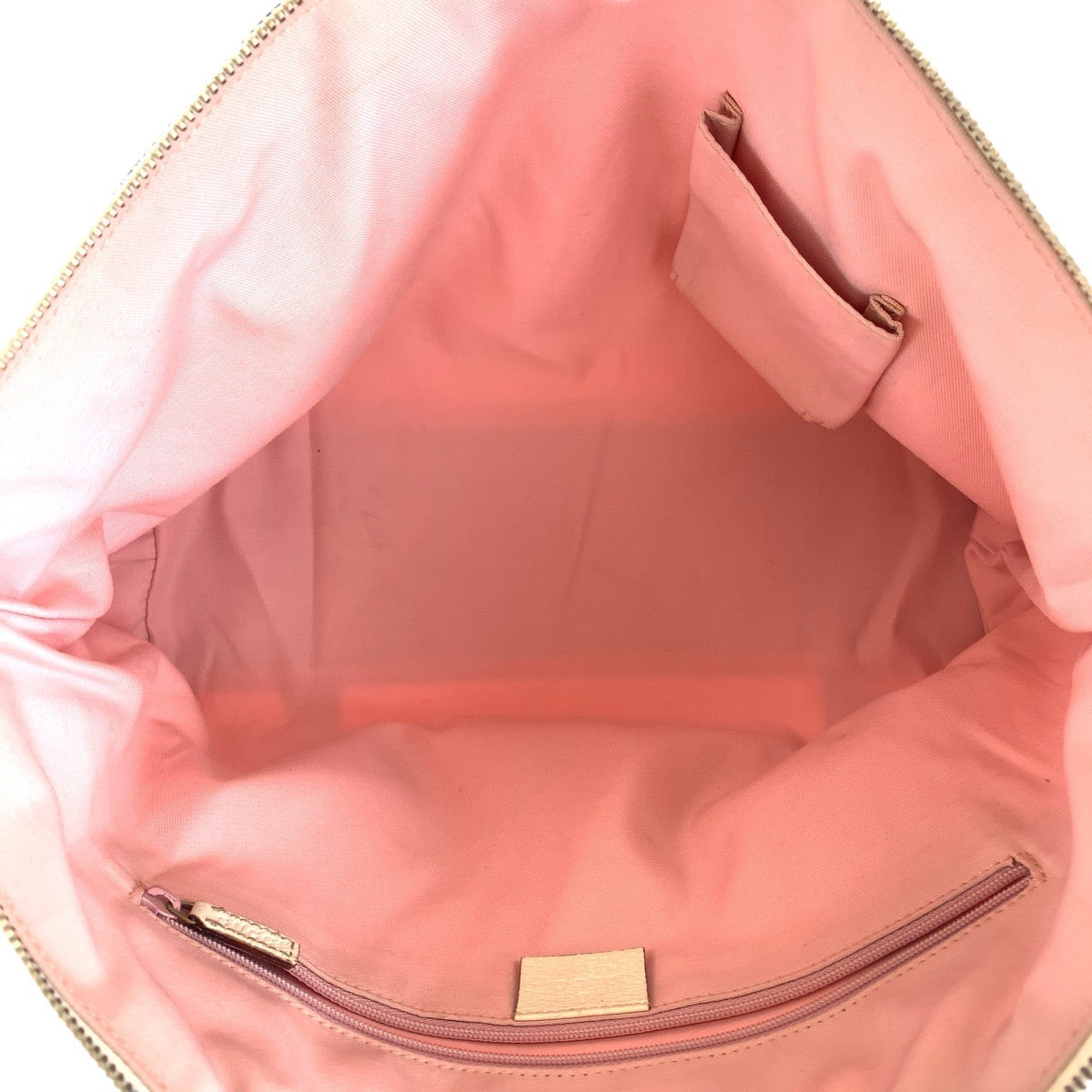 15478
GUCCI グッチ ピンク ホワイト ゴールド金具 GGキャンバス / レザー 141470 トートバッグ ショルダーバッグ  レディース