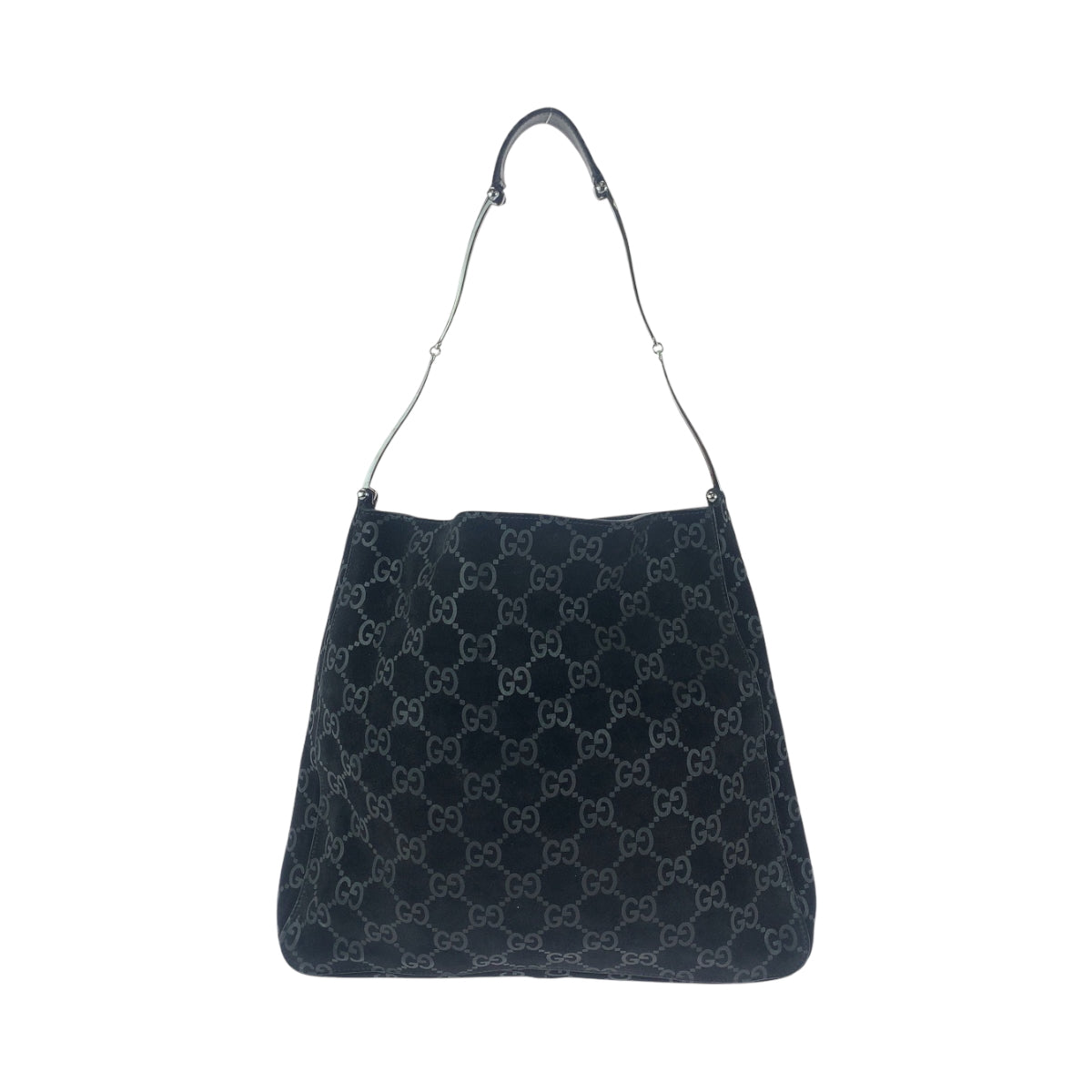 15480
GUCCI グッチ ホースビット ブラック 黒 シルバー金具 スウェード 001 3181 ホーボー ワンショルダーバッグ 肩掛け  レディース