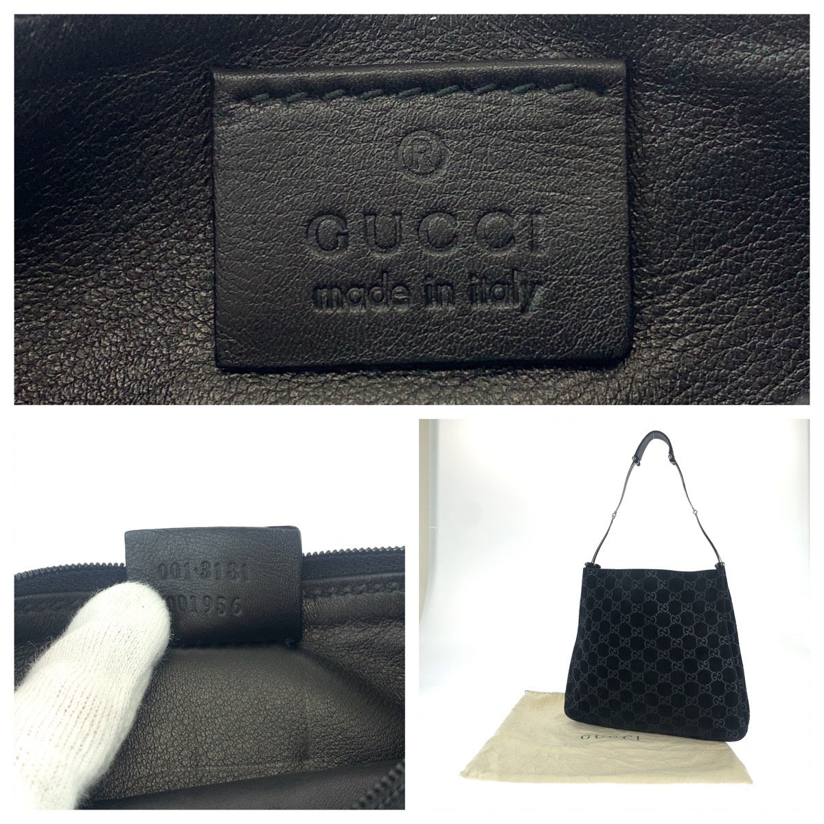 15480
GUCCI グッチ ホースビット ブラック 黒 シルバー金具 スウェード 001 3181 ホーボー ワンショルダーバッグ 肩掛け  レディース