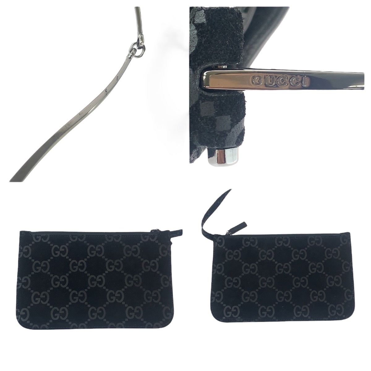 15480
GUCCI グッチ ホースビット ブラック 黒 シルバー金具 スウェード 001 3181 ホーボー ワンショルダーバッグ 肩掛け  レディース