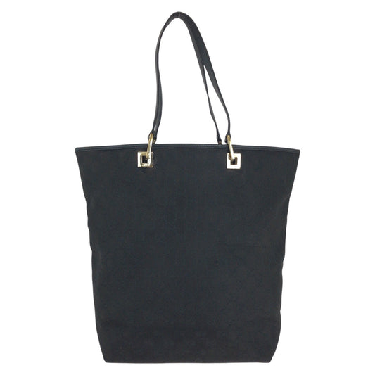 15484
GUCCI グッチ ブラック 黒 ゴールド金具 GGキャンバス / レザー 002 1098 トートバッグ ショルダーバッグ  レディース AB18