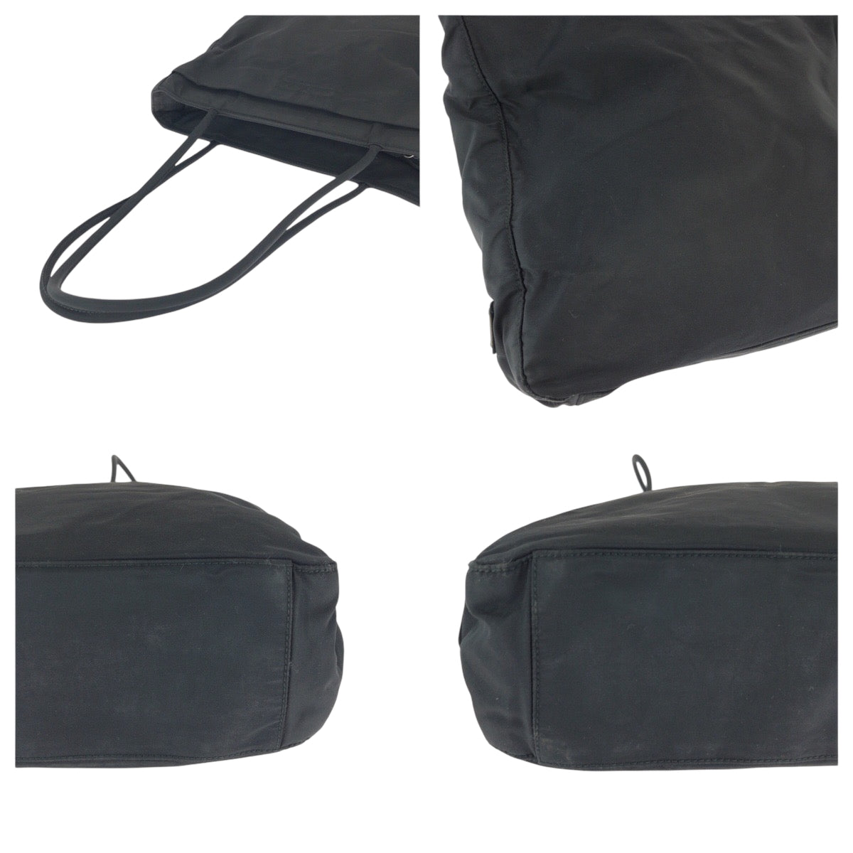 15489
PRADA プラダ テスート ブラック 黒 シルバー金具 ナイロン トートバッグ ショルダーバッグ  レディース AB19