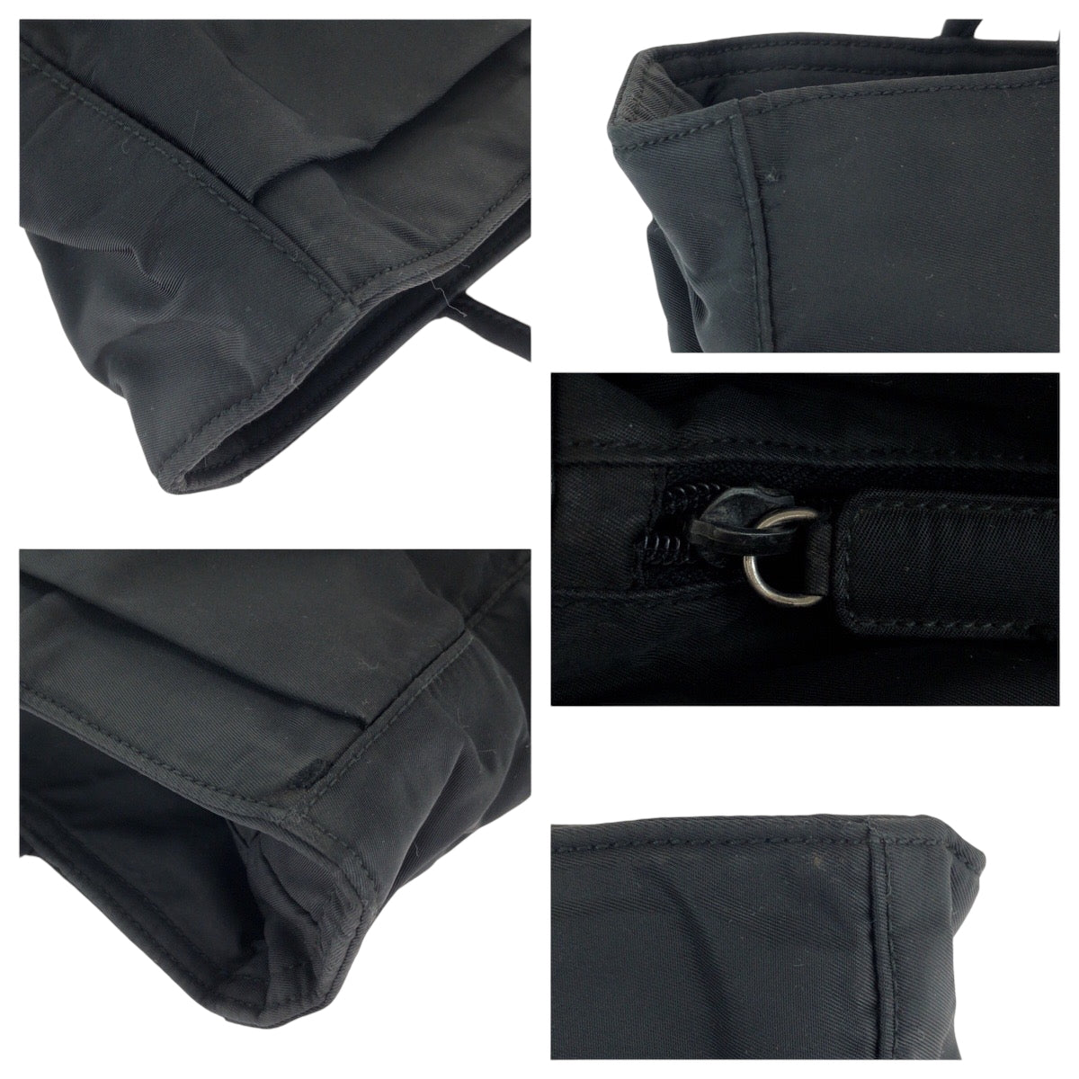 15489
PRADA プラダ テスート ブラック 黒 シルバー金具 ナイロン トートバッグ ショルダーバッグ  レディース AB19