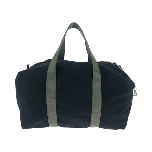 15490
PRADA プラダ テスート プラダスポーツ ブラック グレー シルバー金具 ナイロン ボストンバッグ ハンドバッグ  レディース