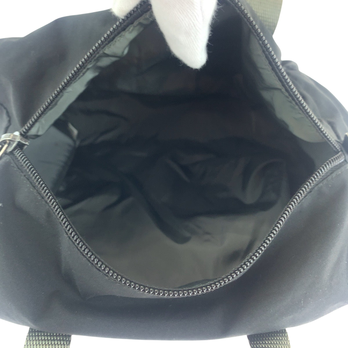 15490
PRADA プラダ テスート プラダスポーツ ブラック グレー シルバー金具 ナイロン ボストンバッグ ハンドバッグ  レディース