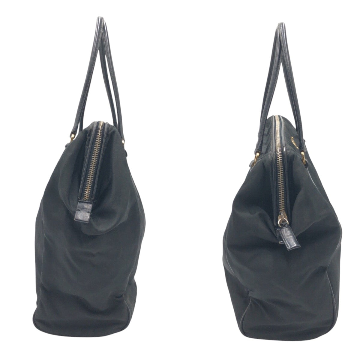 15491
PRADA プラダ テスート 三角ロゴ ブラック 黒 ナイロン トートバッグ ハンドバッグ  レディース AB38