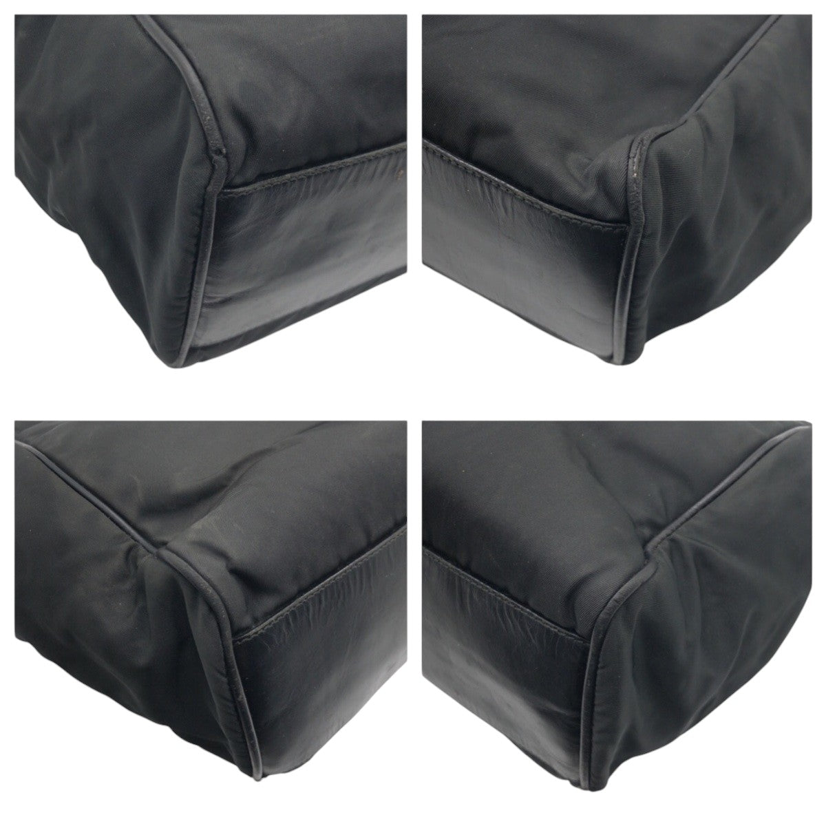 15491
PRADA プラダ テスート 三角ロゴ ブラック 黒 ナイロン トートバッグ ハンドバッグ  レディース AB38