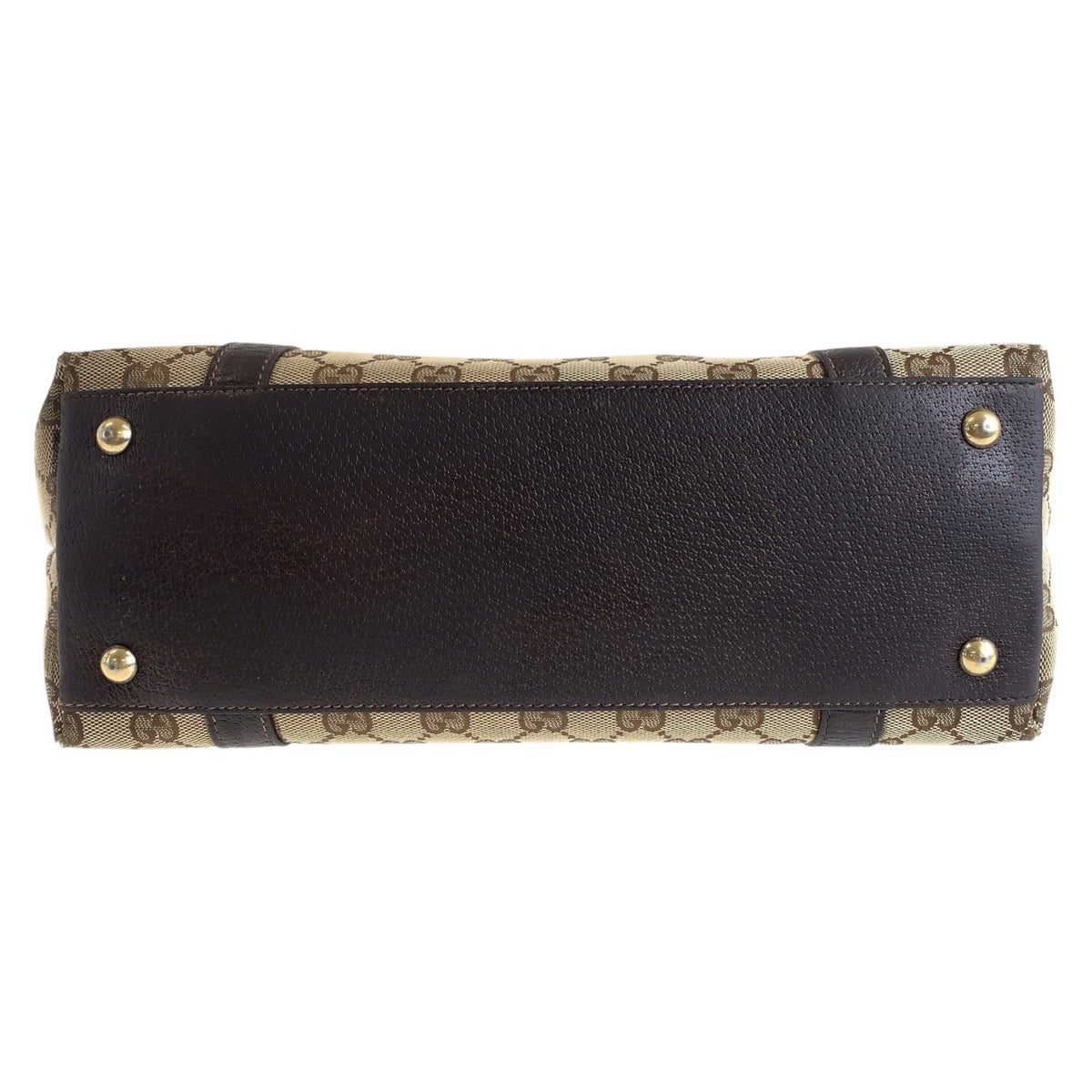 15492
GUCCI グッチ ブラウン ゴールド金具 GGキャンバス / レザー 141470 トートバッグ ショルダーバッグ  レディース