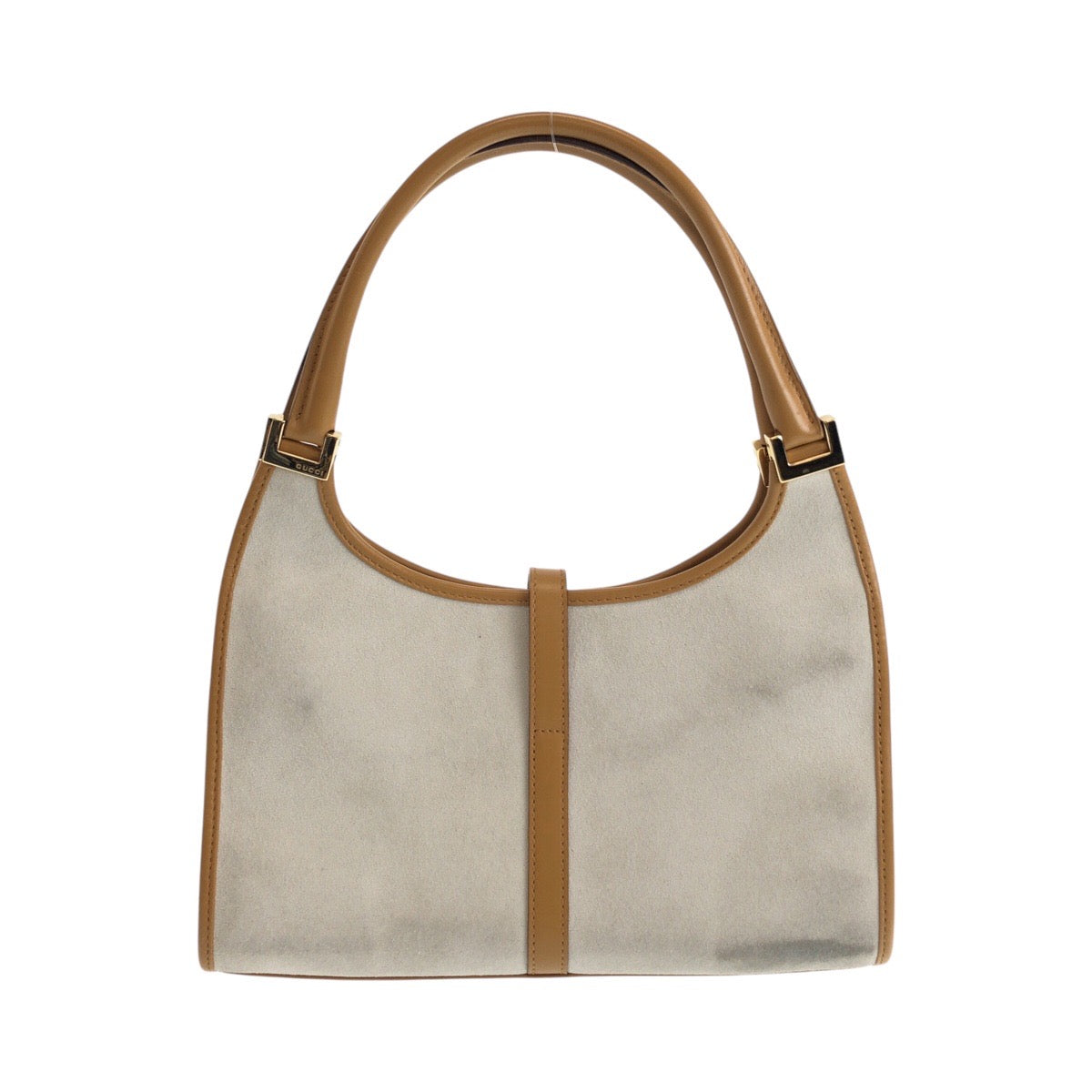 15493
GUCCI グッチ ジャッキー グレー キャメル ゴールド金具 スウェード / レザー 002 1068 ショルダーバッグ レディース AB33