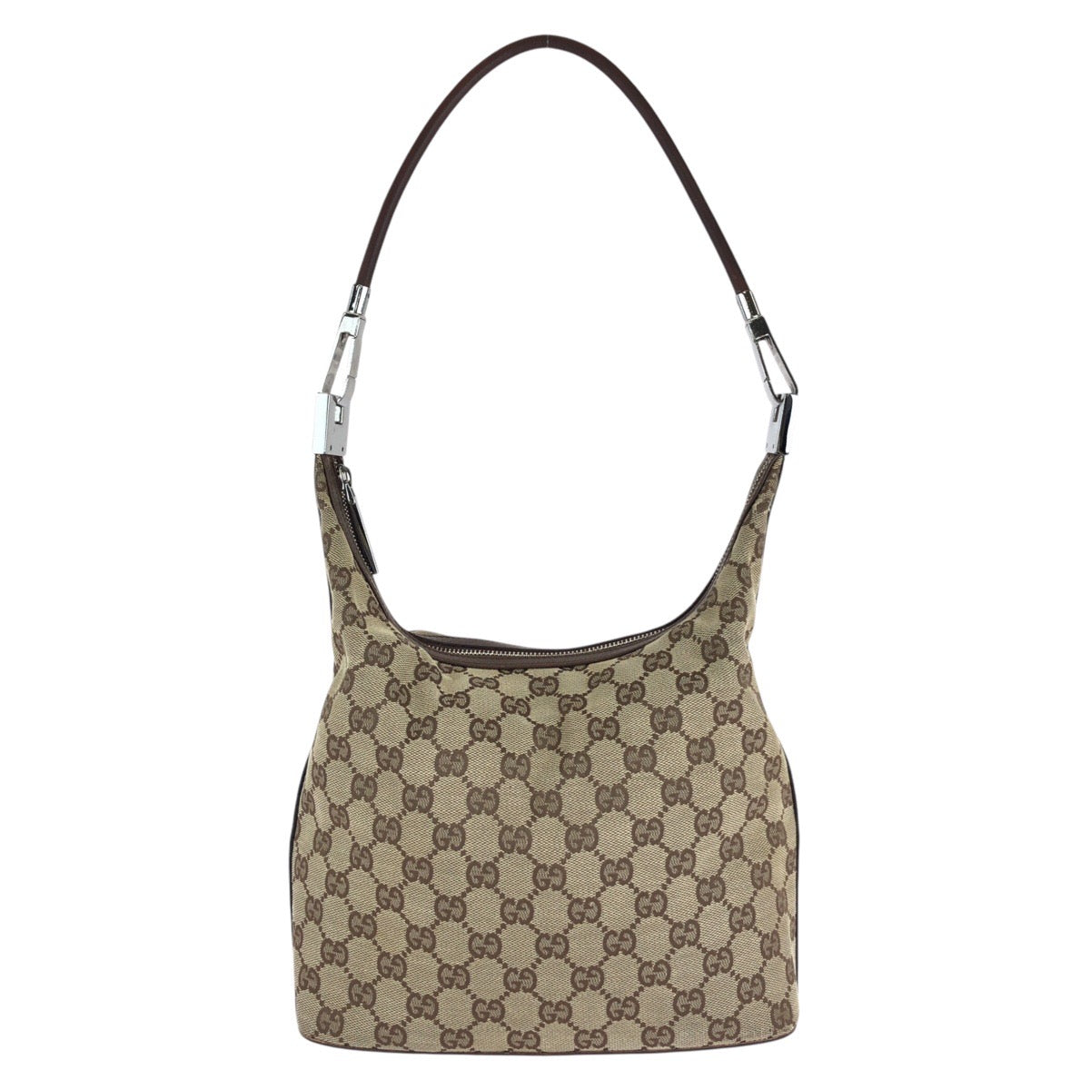 15496
GUCCI グッチ ベージュ GGキャンバス / レザー 001 3314 ショルダーバッグ  レディース