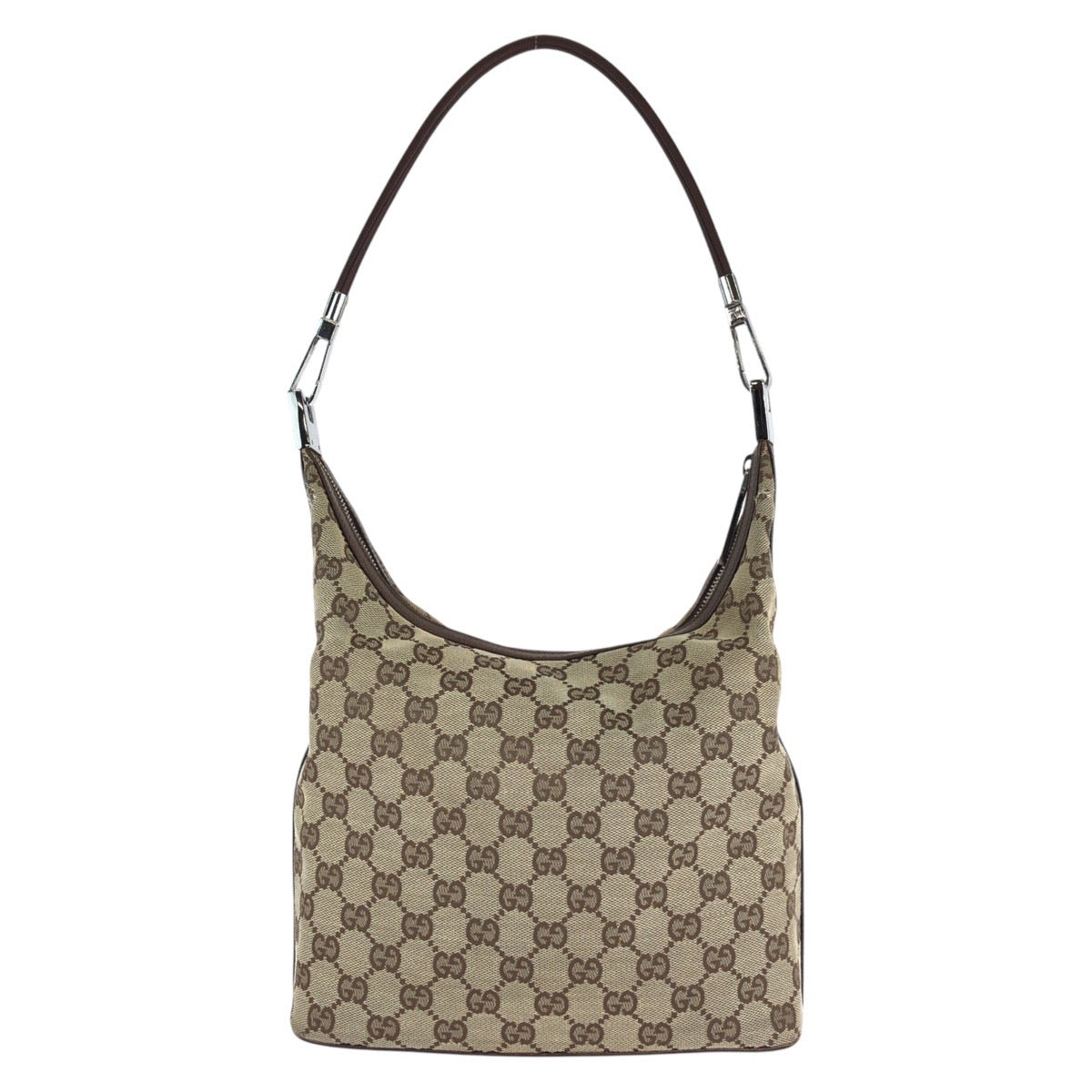15496
GUCCI グッチ ベージュ GGキャンバス / レザー 001 3314 ショルダーバッグ  レディース