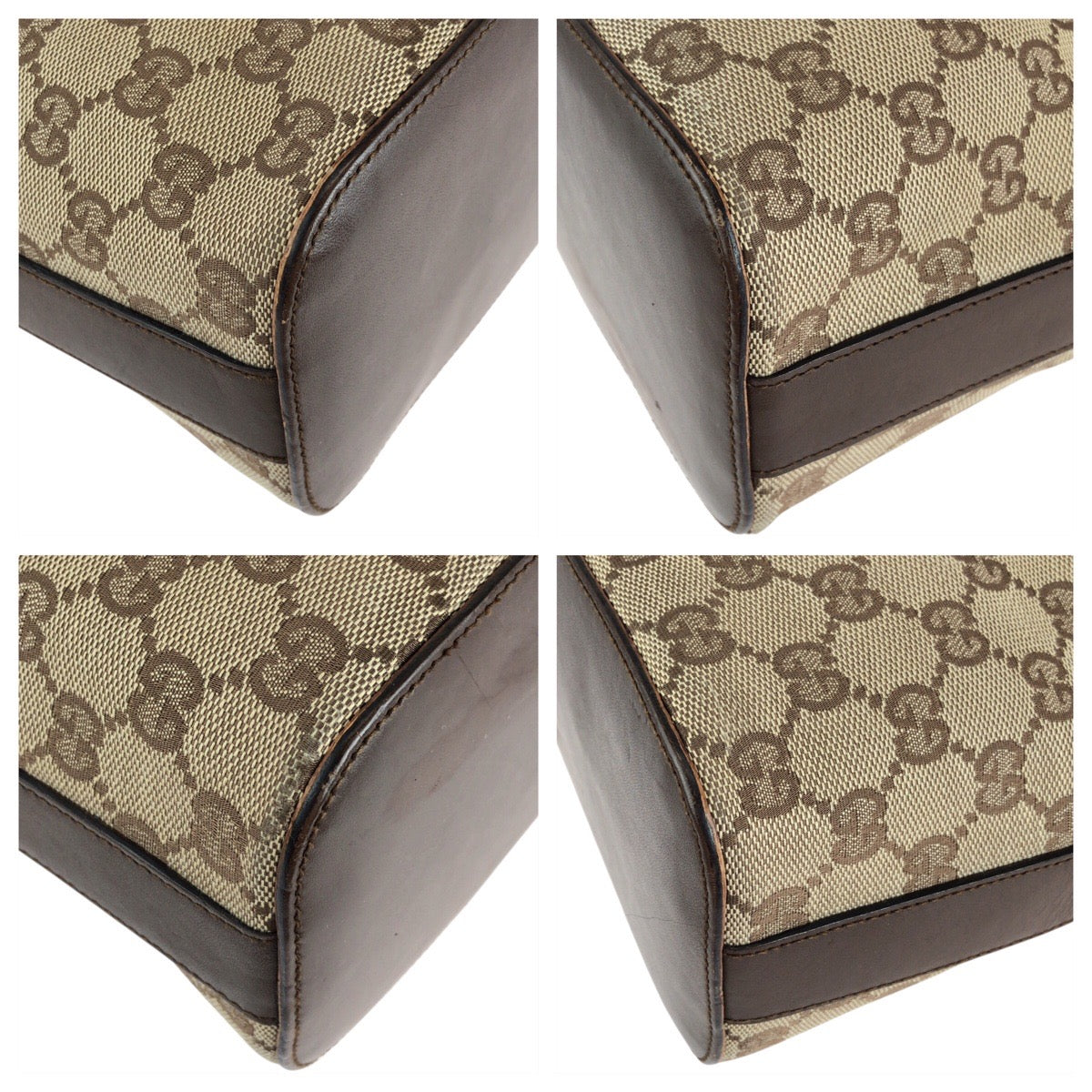 15496
GUCCI グッチ ベージュ GGキャンバス / レザー 001 3314 ショルダーバッグ  レディース