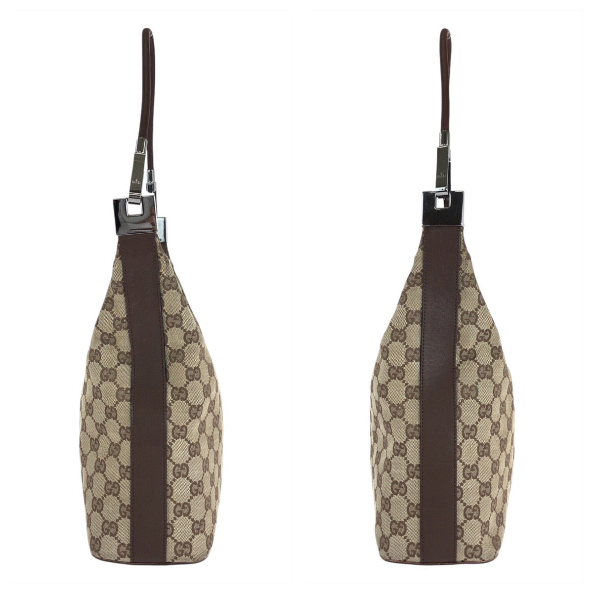 15496
GUCCI グッチ ベージュ GGキャンバス / レザー 001 3314 ショルダーバッグ  レディース