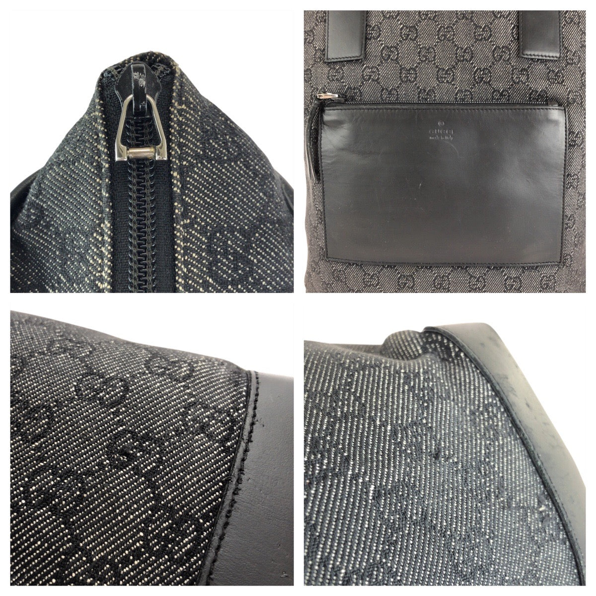 15498
GUCCI グッチ ブラック 黒 GGキャンバス / レザー 28892 トートバッグ ショルダーバッグ  レディース ABP19