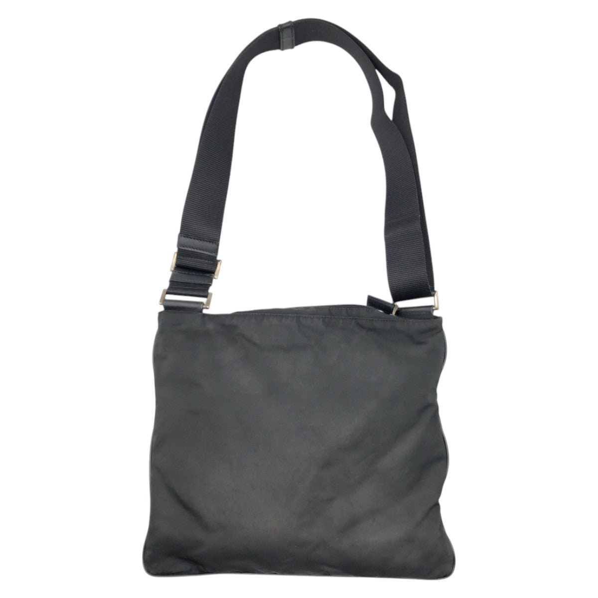 15499
PRADA Tessuto Triangle Logo Black Nylon Shoulder Bag Unisex Men's ABP40