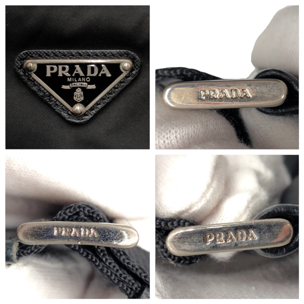 15499
PRADA Tessuto Triangle Logo Black Nylon Shoulder Bag Unisex Men's ABP40