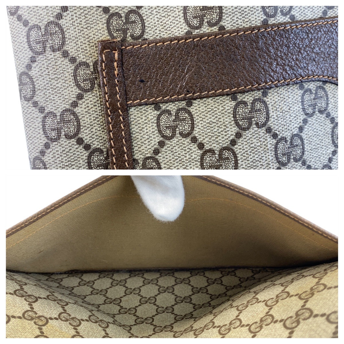 15500
GUCCI グッチ シェリーライン オールドグッチ ブラウン ベージュ ゴールド金具 GGスプリームキャンバス 89 02 003 トートバッグ ショルダーバッグ  レディース