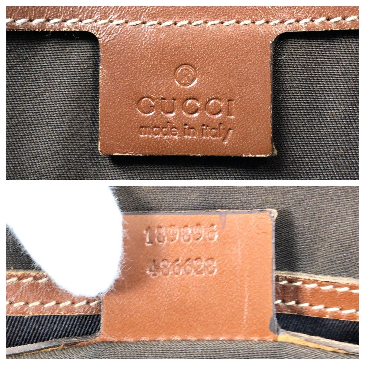 15501
GUCCI グッチ ベージュ アイボリー ブラウン ゴールド金具 GGスプリームキャンバス / レザー 189896 トートバッグ ショルダーバッグ  レディース