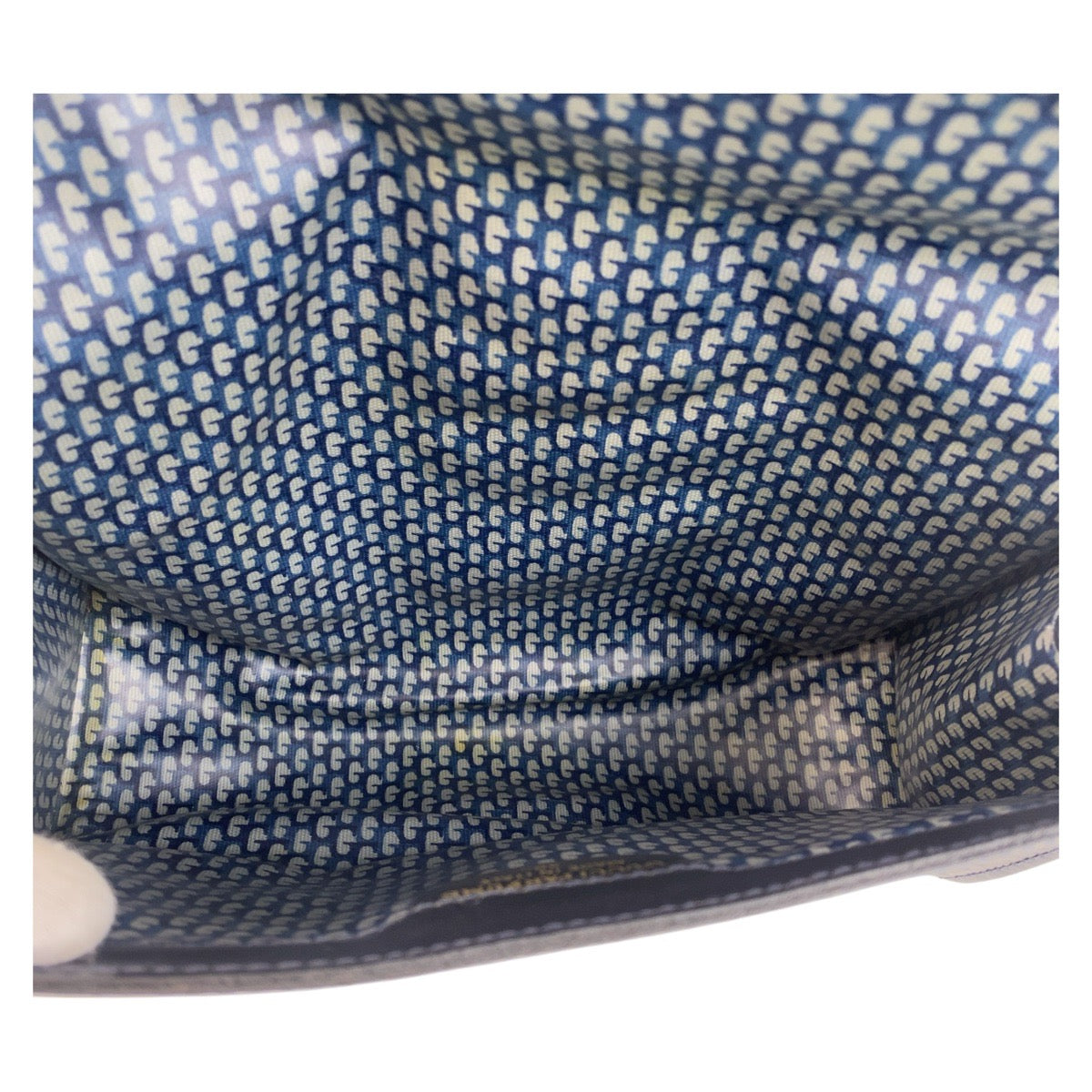 15503
GUCCI グッチ シェリーライン ネイビー ゴールド金具 スウェード / レザー クラッチバッグ  レディース