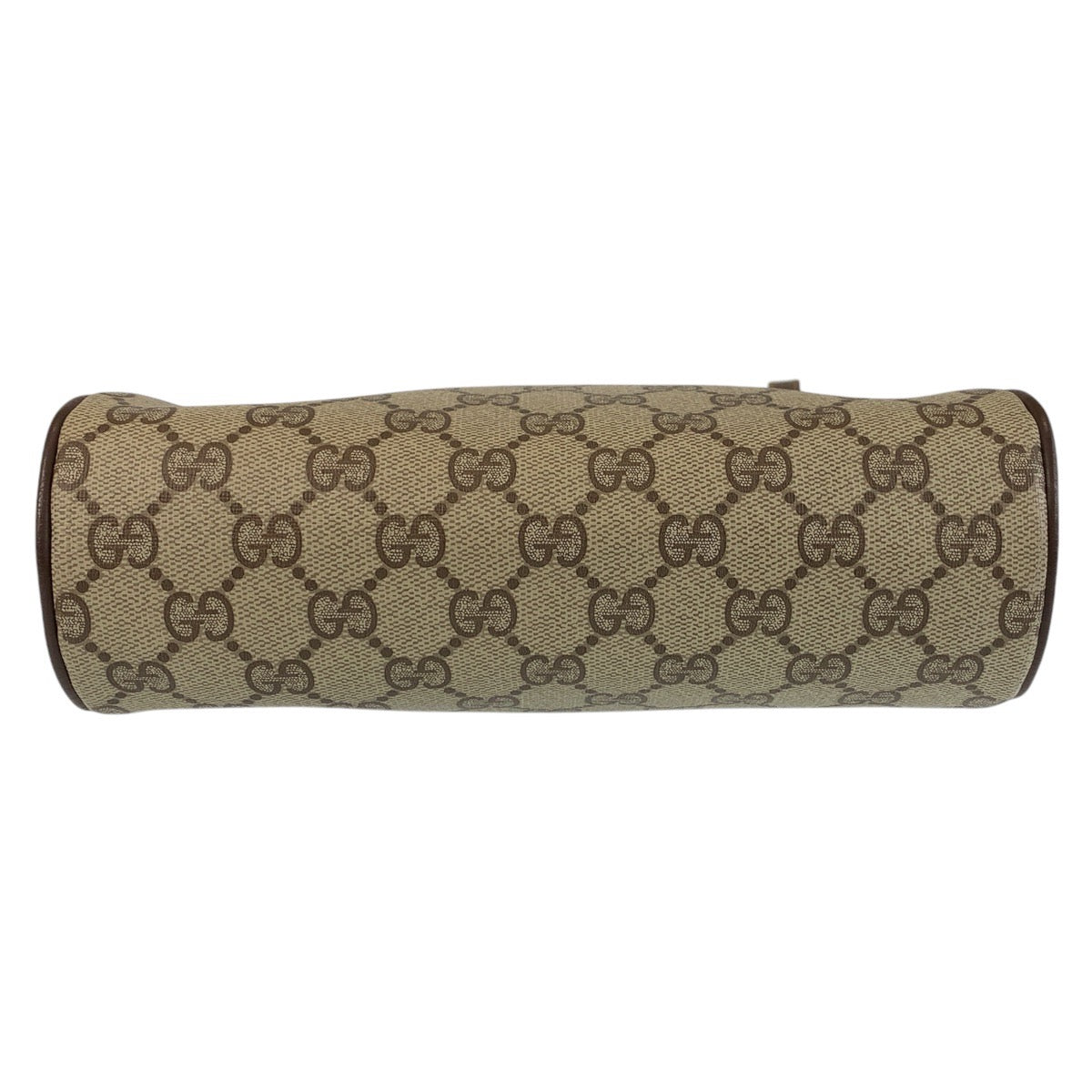 15505
GUCCI グッチ シェリーライン オールドグッチ ブラウン ベージュ ゴールド金具 PVC / レザー 119 02 087 ショルダーバッグ ポシェット  レディース